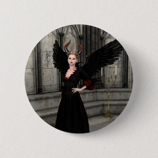 Böse Königin Button (Vorderseite)