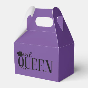 BÖSE KÖNIGIN Lila Prinzessin Party Favor Boxen Geschenkschachtel