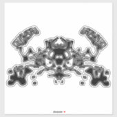 Böse Krabbe 6 Aufkleber (Blatt)