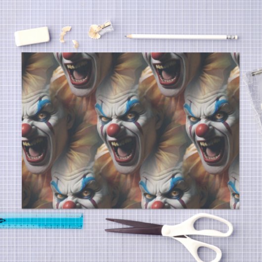 Böse lacht Clown Seidenpapier (Handwerk)