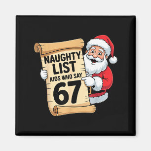 Böse Liste Kinder, die 67 lustige Meme Weihnachten Magnet