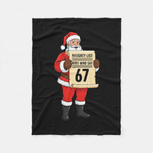 Böse Liste Kinder, die 67 Weihnachten Six Seven sa Fleecedecke