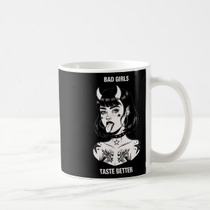 Böse Mädchen schmecken besser Tattoo Teufel Hallow Kaffeetasse