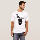 Böse ohne Kaffee – Lustiger Hexen-Kaffee-Liebhaber T-Shirt (Vorne ganz)