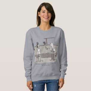Böse Perm-Frauen graues Sweatshirt