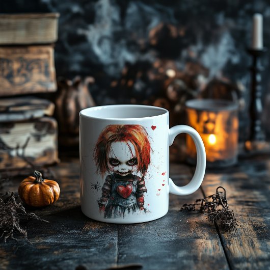 Böse Puppe Kaffeetasse