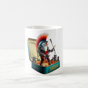 Böse Sardine Guitar Hero Punk Meeresrebell Kaffeetasse