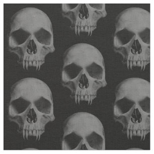 Böse Schädel Halloweens Stoff