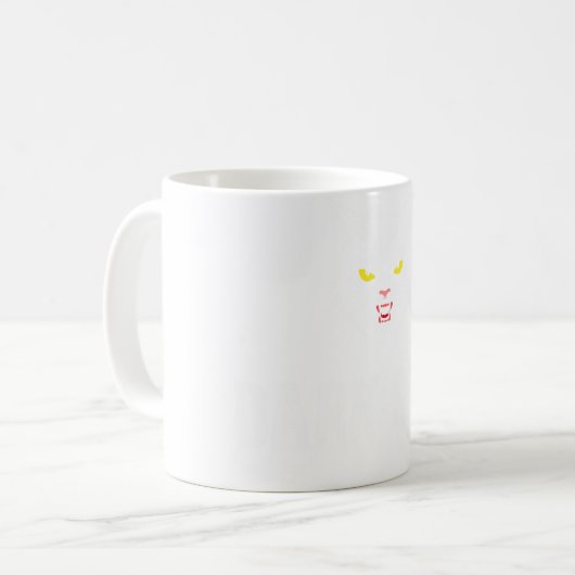 Böse schwarze Katze, dunkles Sigil, gothische Meta Kaffeetasse (Vorderseite Links)