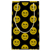 Böse seltsame Smiely Face Geschenktasche Kleine Geschenktüte (Vorderseite)