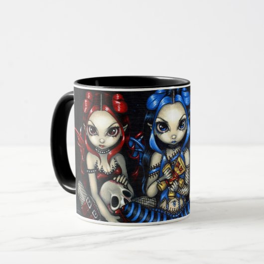 "Böse, Tricksy und falsche" Tasse (Vorderseite Links)