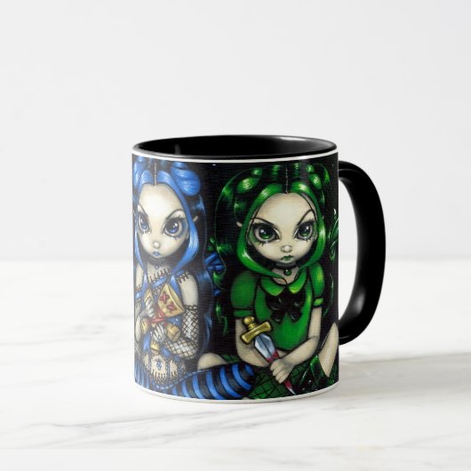 "Böse, Tricksy und falsche" Tasse (VorderseiteRechts)