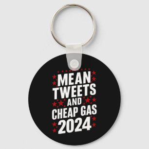 Böse Tweets und billiges Gas Donald Trump 2024 Schlüsselanhänger