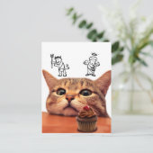 Böse und Engel über Kopf Postkarte (Stehend Vorderseite)