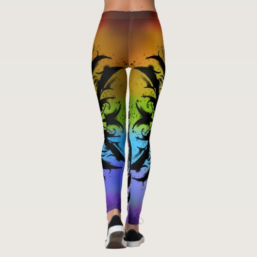 Böse und stolz leggings (Rückseite)