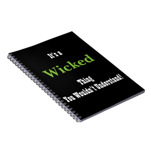 Böse Zeitschrift Notizblock (Rechte Seite)