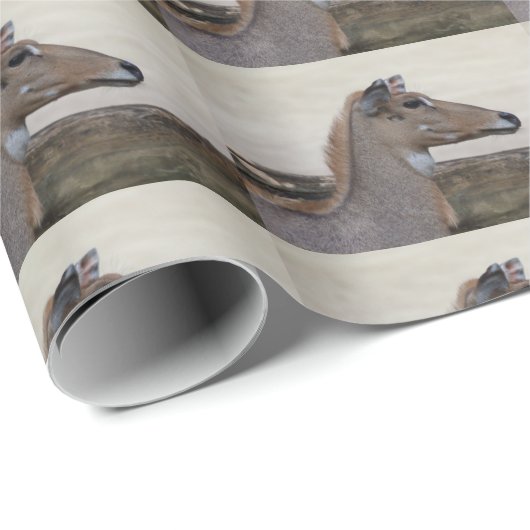 Boselaphus tragocamelus geschenkpapier (Rolleneckpunkt)