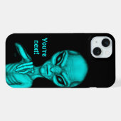 Böser Alien, du bist als Nächstes dran! iPhone Hülle (Rückseite (Horizontal))