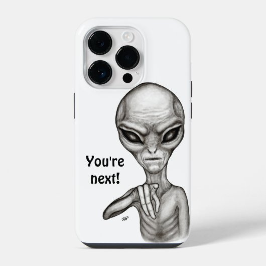 Böser Alien, Du bist als Nächstes ! iPhone Hülle (Rückseite)