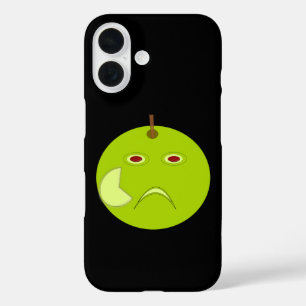 Böser Apfel mit Narbe Halloween iPhone 16 Hülle