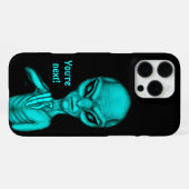 Böser Außerirdischer, du bist als Nächstes dran! iPhone Hülle (Rückseite (Horizontal))