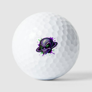 Böser Außerirdischer Schuss Golfball
