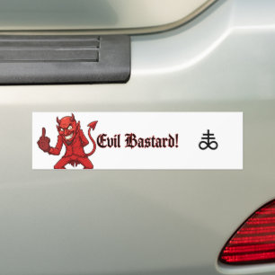 Böser Bastard Autoaufkleber