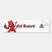 Böser Bastard Autoaufkleber (Vorne)