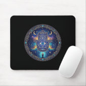 Böser Blick Amulett Schutz Ästhetik Yoga Hamsa H Mousepad (Mit Mouse)