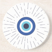 böser Blick (blau) Getränkeuntersetzer (Vorne)