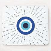 böser Blick (blau) Mousepad (Vorne)