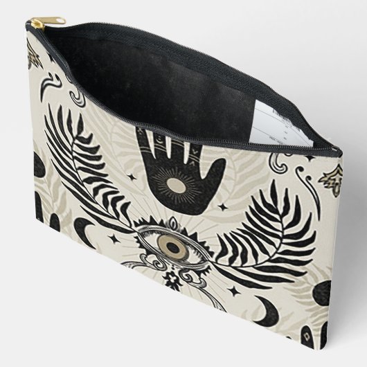 Böser Blick Druck Kosmetiktasche Zubehörtasche (Offen)