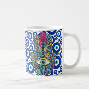 Böser Blick Farbige Protection, Nazar Amulett Stil Kaffeetasse