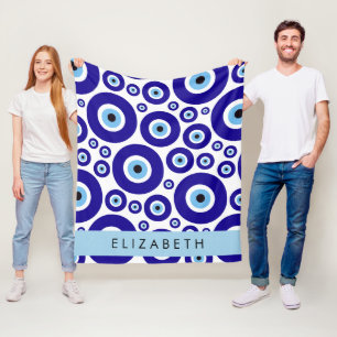 Böser Blick, Griechisches Auge, Türkisches Auge, M Fleecedecke