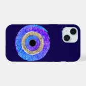 Böser Blick iPhone 15 Hülle (Rückseite (Horizontal))