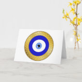 böser Blick Kartegold Karte (Gelbe Blume)