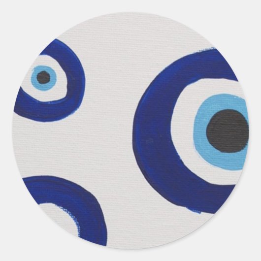 Böser Blick Kreis Aufkleber (Vorderseite)