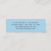 Böser Blick Muster, Griechisches Auge, Nazar, Yoga Mini Visitenkarte (Rückseite)