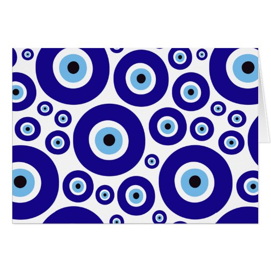 Böser Blick Muster, Griechisches Auge, Türkisches (Vorderseite (Horizontal))