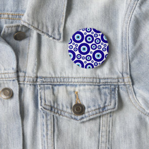Böser Blick Muster, Griechisches Auge, Türkisches Button