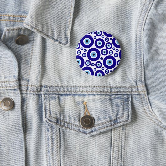 Böser Blick Muster, Griechisches Auge, Türkisches  Button (Beispiel)