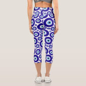 Böser Blick Muster, Griechisches Auge, Türkisches  Capri Leggings (Rückseite)