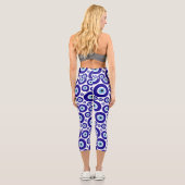 Böser Blick Muster, Griechisches Auge, Türkisches  Capri Leggings (Rückseite)