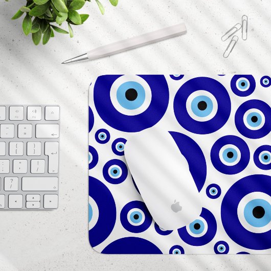 Böser Blick Muster, Griechisches Auge, Türkisches Mousepad