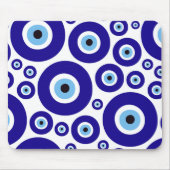 Böser Blick Muster, Griechisches Auge, Türkisches Mousepad (Vorne)