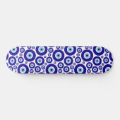Böser Blick Muster, Griechisches Auge, Türkisches  Skateboard (Horizontal)