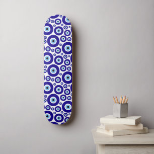 Böser Blick Muster, Griechisches Auge, Türkisches Skateboard