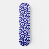 Böser Blick Muster, Griechisches Auge, Türkisches  Skateboard (Vorderseite)