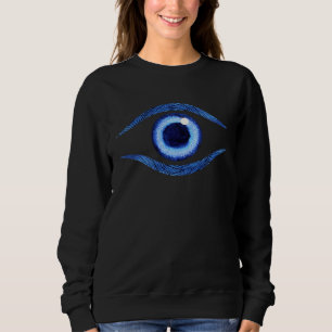 Böser Blick Nazar Auge Ich sehe dich Drittes Auge Sweatshirt