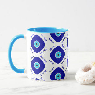 Böser Blick Nazar Kunst, Gute Vibes Positive Energ Tasse